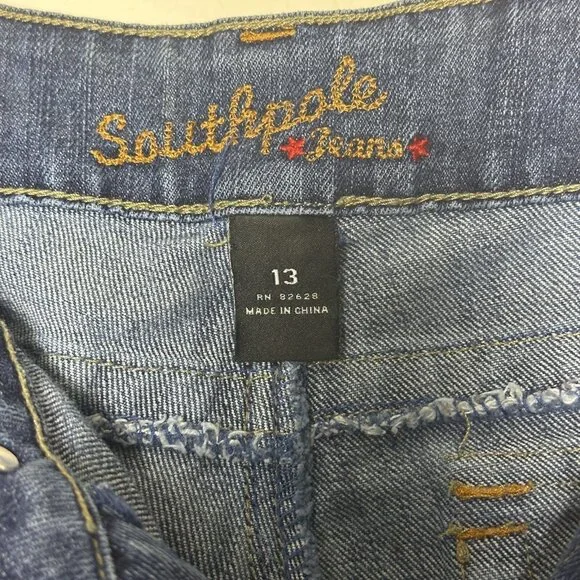 Y2K Southpole Flared Womens 13 Jeans Denim Bootcut Fit Light Blue Wash Western - Picture 4 of 16